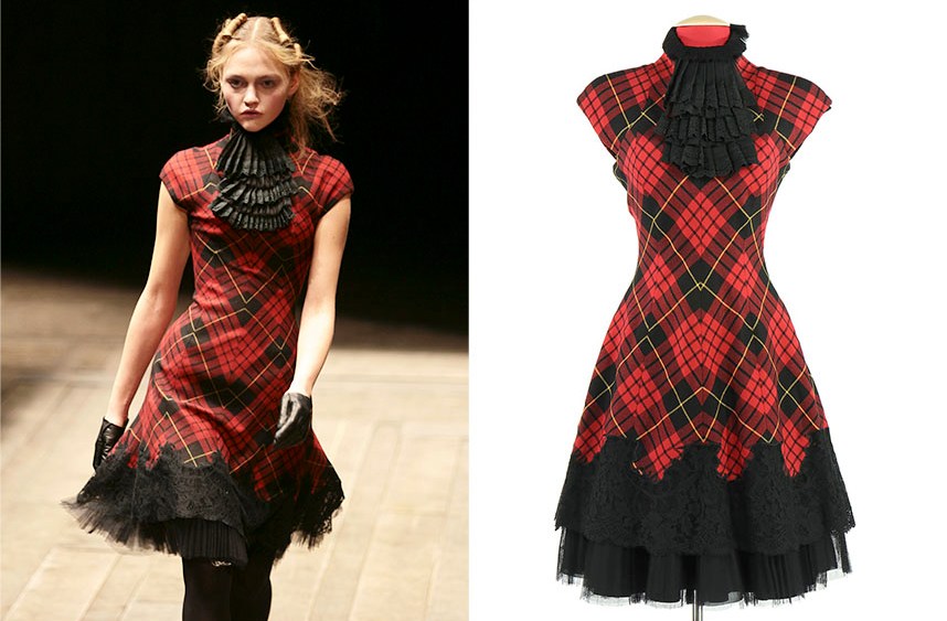 Alexander McQueen — one of fashion's all-time greats. Ten years after his death, the mastery of his work — the craft, emotion and creativity — continues to resonate. On Thursday at Doyle New York, longtime collector Jennifer Zuiker is auctioning some 50 of her prized pieces of the designer's work, include a trove of runway pieces. Here, a look from "The Widows of Culloden," fall 2006.