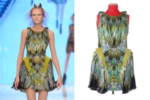 Multi-Color Silk Moth Print Kaleidoscope Dress, 'Plato's Atlantis', spring 2010.