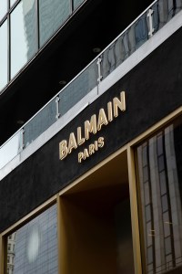 The Balmain store on Madison Avenue.
