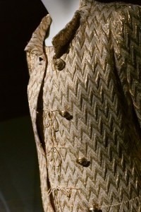 A detail of a Chanel dress and coat, fall-winter 1967-1968.