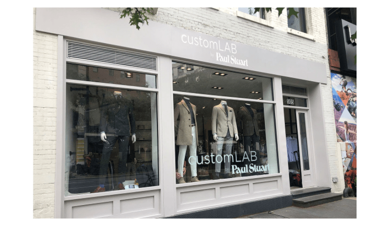 The Paul Stuart CustomLab store in SoHo.