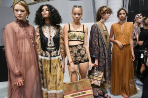 Backstage at Dior RTW Fall 2021, photographed in Paris on September 29th 2020.