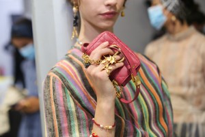 Backstage at Dior RTW Fall 2021, photographed in Paris on September 29th 2020.