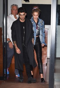 Photo by: KGC-195/STAR MAX/IPx9/15/16Zayn Malik and Gigi Hadid are seen leaving their apartment in New York City.
