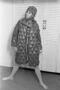 Paco Rabanne previewing his collection to Women's Wear Daily on October 27, 1966.