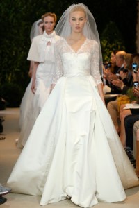 Carolina Herrera's spring 2014 bridal show.