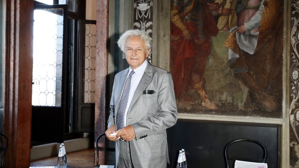 VENICE, ITALY - SEPTEMBER 01: Carlo Mazzi attends the "Shaping a Sustainable Multilateralism" conference at Fondazione Prada on September 01, 2020 in Venice, Italy. (Photo by Vittorio Zunino Celotto/Getty Images for Fondazione Prada)