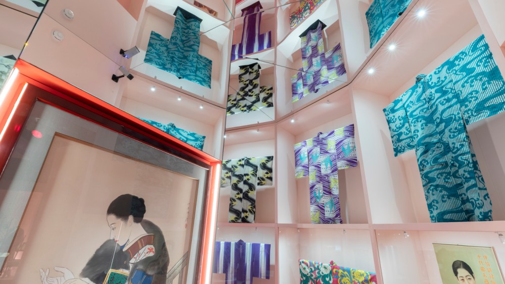 A view from “Kimono: Kyoto to Catwalk” exhibition at the V&A museum in London