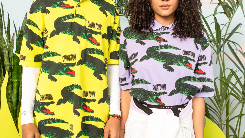Looks from the Lacoste x Chinatown Market collection.