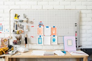Lily Stockman in her studio. Los Angeles, CA 2020. Photographed by Laure Joliet