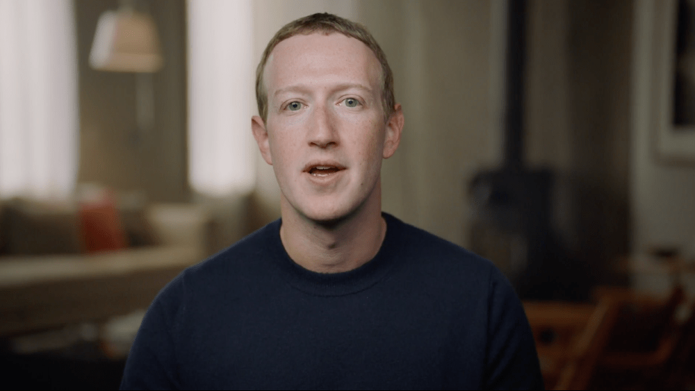 Facebook cofounder and ceo Mark Zuckerberg streaming his keynote at the virtual Facebook Connect conference.