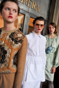 Backstage at Max Mara RTW Spring 2021