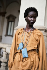 Backstage at Max Mara RTW Spring 2021