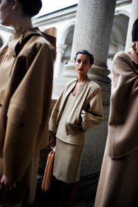 Backstage at Max Mara RTW Spring 2021