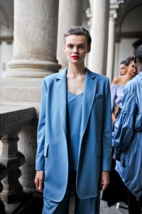Backstage at Max Mara RTW Spring 2021