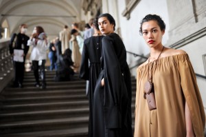 Backstage at Max Mara RTW Spring 2021