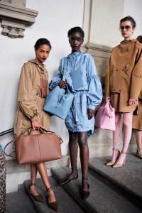 Backstage at Max Mara RTW Spring 2021