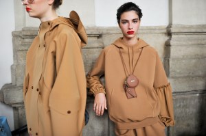 Backstage at Max Mara RTW Spring 2021