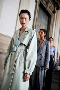 Backstage at Max Mara RTW Spring 2021