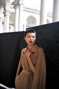 Backstage at Max Mara RTW Spring 2021