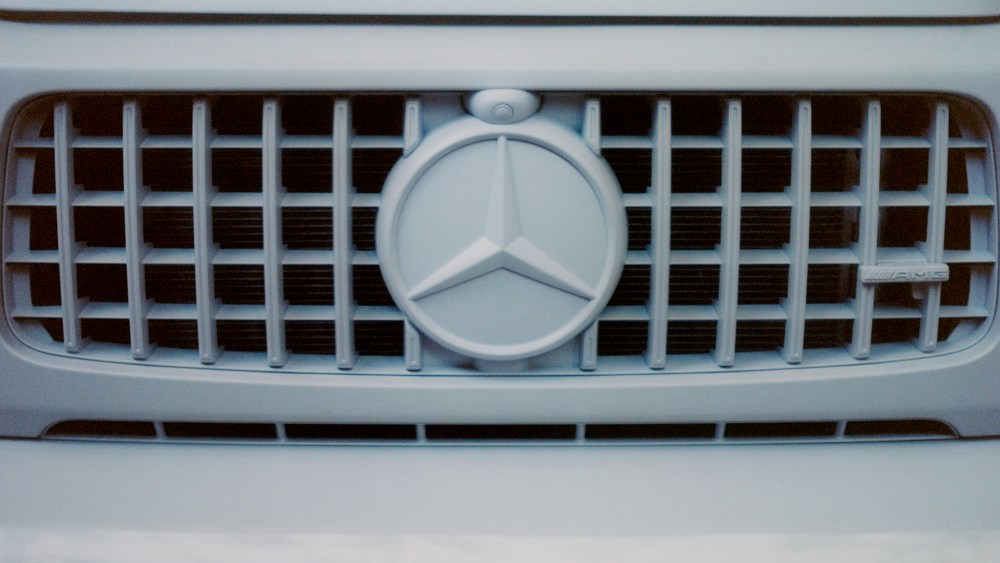 A detail of the Project Geländewagen collaboration between Virgil Abloh and Mercedes-Benz.