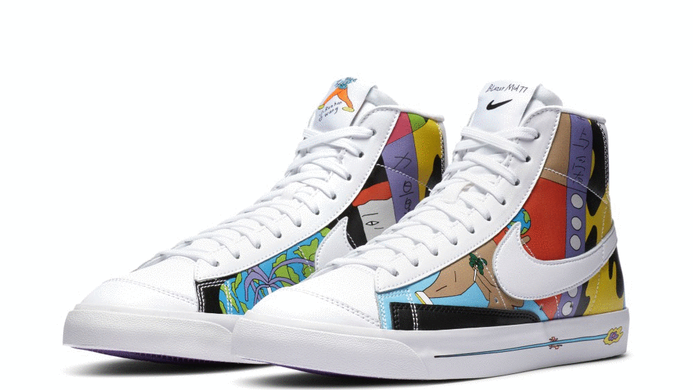 The Ruohan Wang x Nike Blazer Mid '77 Flyleather.