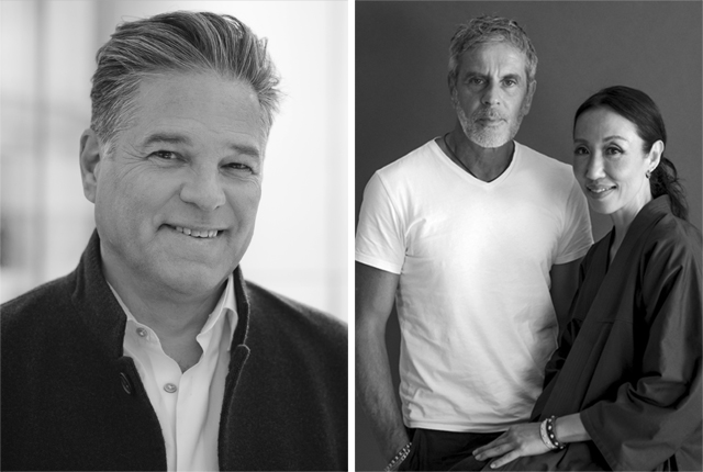 From left to right: Bluebell Group president and ceo Ashley Micklewright, Translatio founders Angelo Negro and Jimin Lee