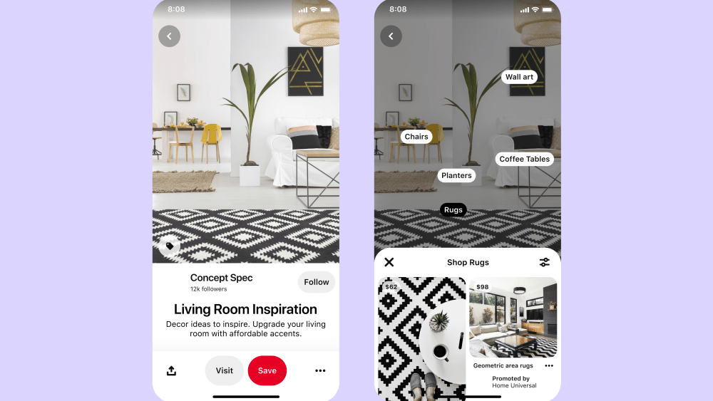 Pinterest Debuts Ads in Visual Search, Conversion Tools, U.K. Shopping