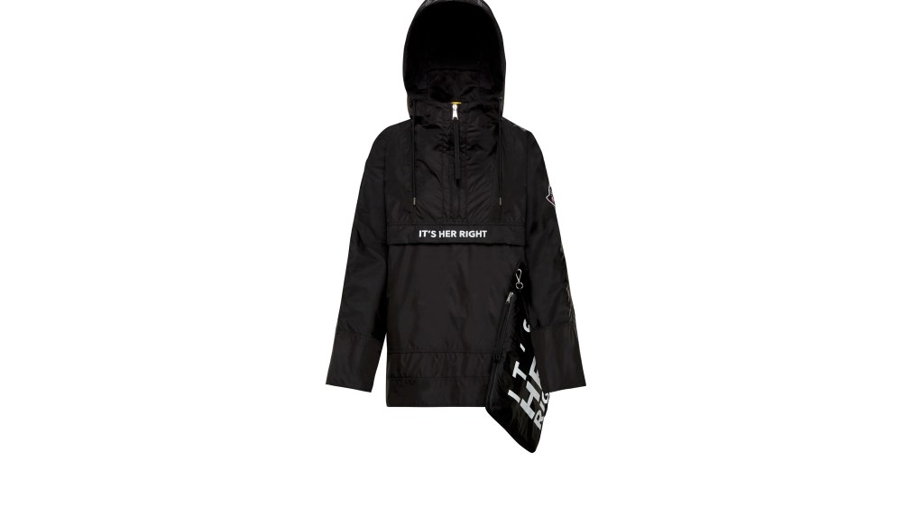 The 2 Moncler 1952 anorak developed with Girl Up.