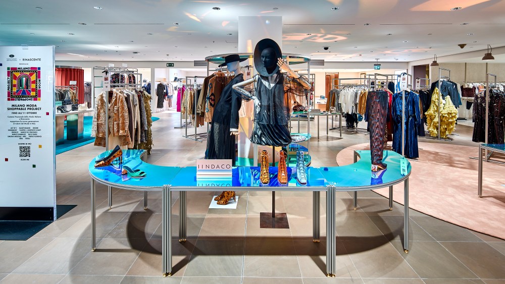 The Rinascente, CNMI pop-up shop at the retailer's Milan unit.