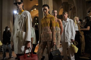 Backstage at Salvatore Ferragamo RTW Spring 2021