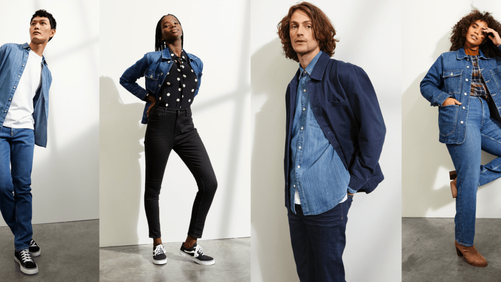 Denim looks from Walmart's Free Assembly Brand