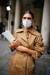 Street style at Milan Fashion Week Spring 2021