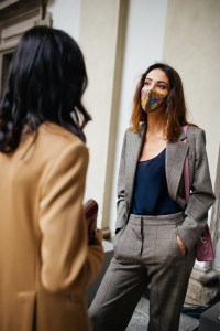 Street style at Milan Fashion Week Spring 2021