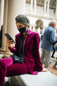 Street style at Milan Fashion Week Spring 2021
