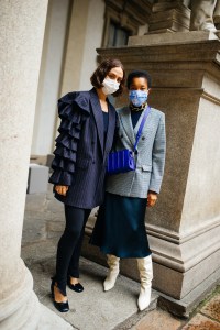 Street style at Milan Fashion Week Spring 2021