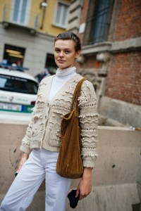 Street style at Milan Fashion Week Spring 2021