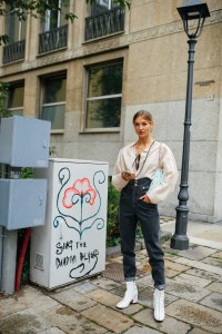 Street style at Milan Fashion Week Spring 2021