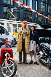 Street style at Milan Fashion Week Spring 2021