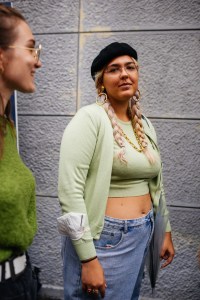 Street style at Milan Fashion Week Spring 2021