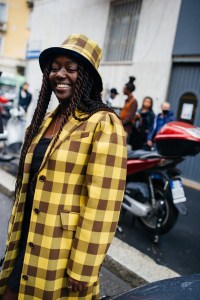 Street style at Milan Fashion Week Spring 2021