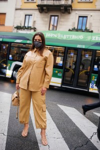 Street style at Milan Fashion Week Spring 2021