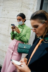 Street style at Milan Fashion Week Spring 2021