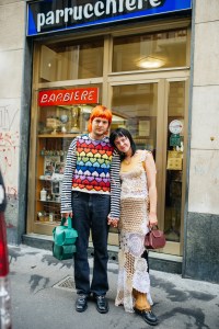 Street style at Milan Fashion Week Spring 2021