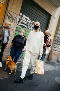Street style at Milan Fashion Week Spring 2021