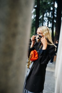 Street style at Milan Fashion Week Spring 2021