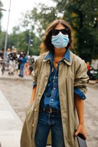 Street style at Milan Fashion Week Spring 2021