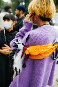 Street style at Milan Fashion Week Spring 2021