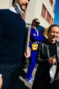 Street style at Milan Fashion Week Spring 2021