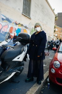 Street style at Milan Fashion Week Spring 2021